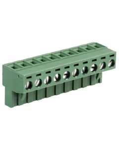 MULTICOMP PRO MC000142Pluggable Terminal Block, 10, 300 V, 16 A, 5 mm, 24 AWG, 12 AWG RoHS Compliant: Yes