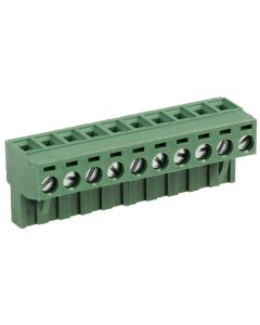MULTICOMP PRO MC000182Pluggable Terminal Block, 10, 300 V, 16 A, 5.08 mm, 24 AWG, 12 AWG RoHS Compliant: Yes