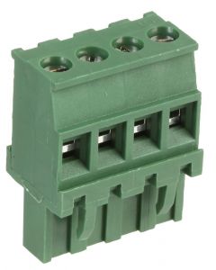 MULTICOMP PRO MC000186Pluggable Terminal Block, 4, 300 V, 16 A, 5.08 mm, 24 AWG, 14 AWG RoHS Compliant: Yes