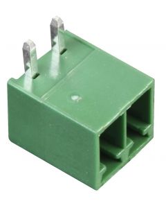 MULTICOMP PRO MC000088Terminal Block Header, 2, 150 V, 12 A, 3.5 mm, Through Hole Right Angle, Header RoHS Compliant: Yes